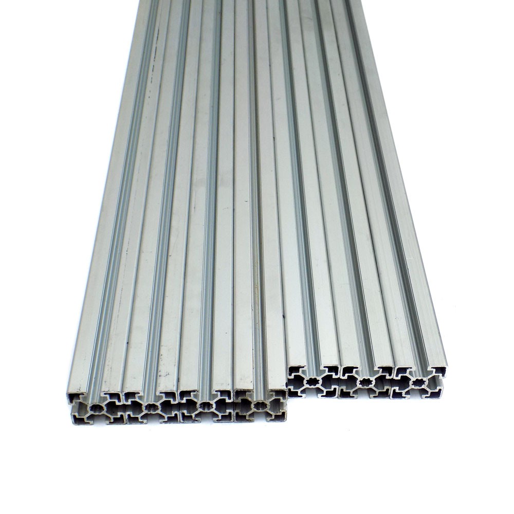 (Lot of 7) Bosch 45×45 Aluminum Extrusion T-Slot (4) 1073mm & (3) 1047mm Length