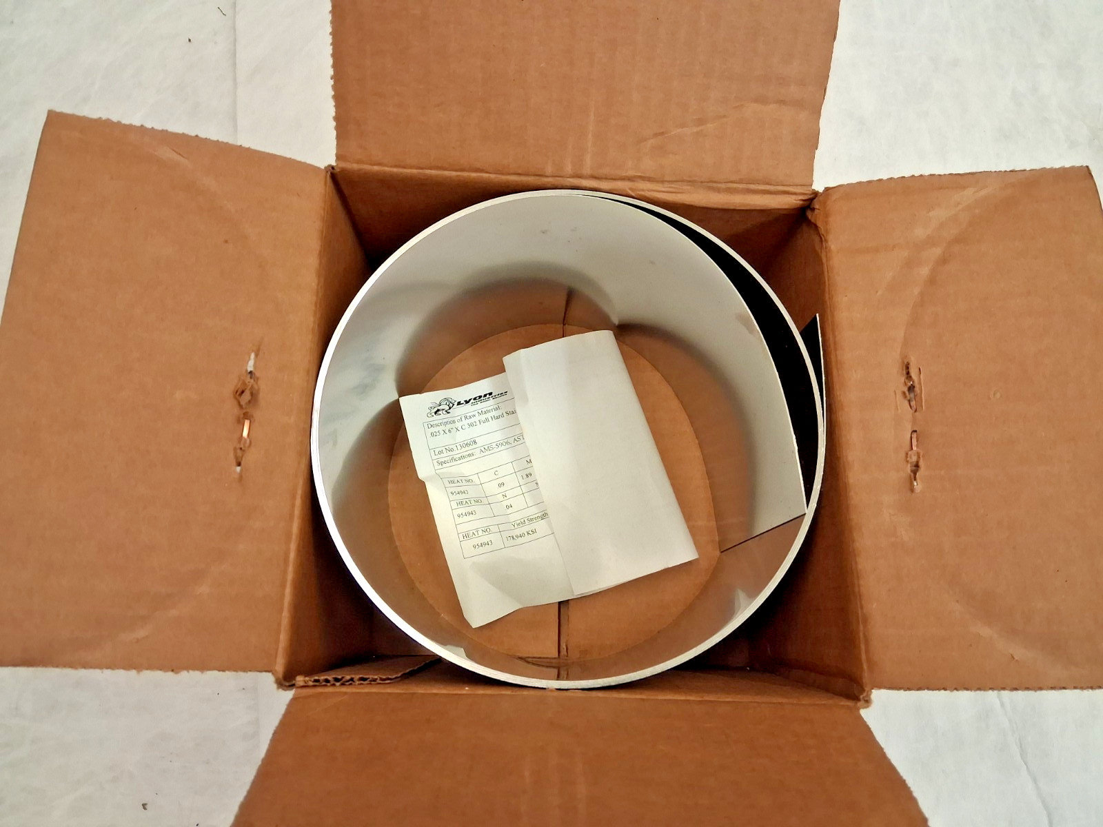 Trinity Brand Stainless Steel Industries Metal Shim Stock Roll 41992942