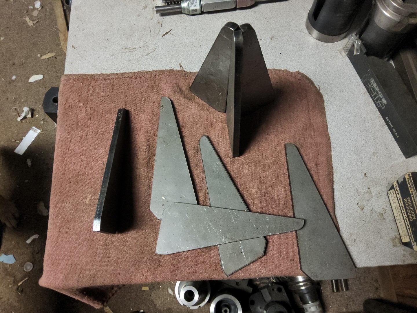 6 PCS Heavy Duty Steel Plate Gussets 2″ X 5-1/2″ X 1/4″ Weld on Triangle Gusset