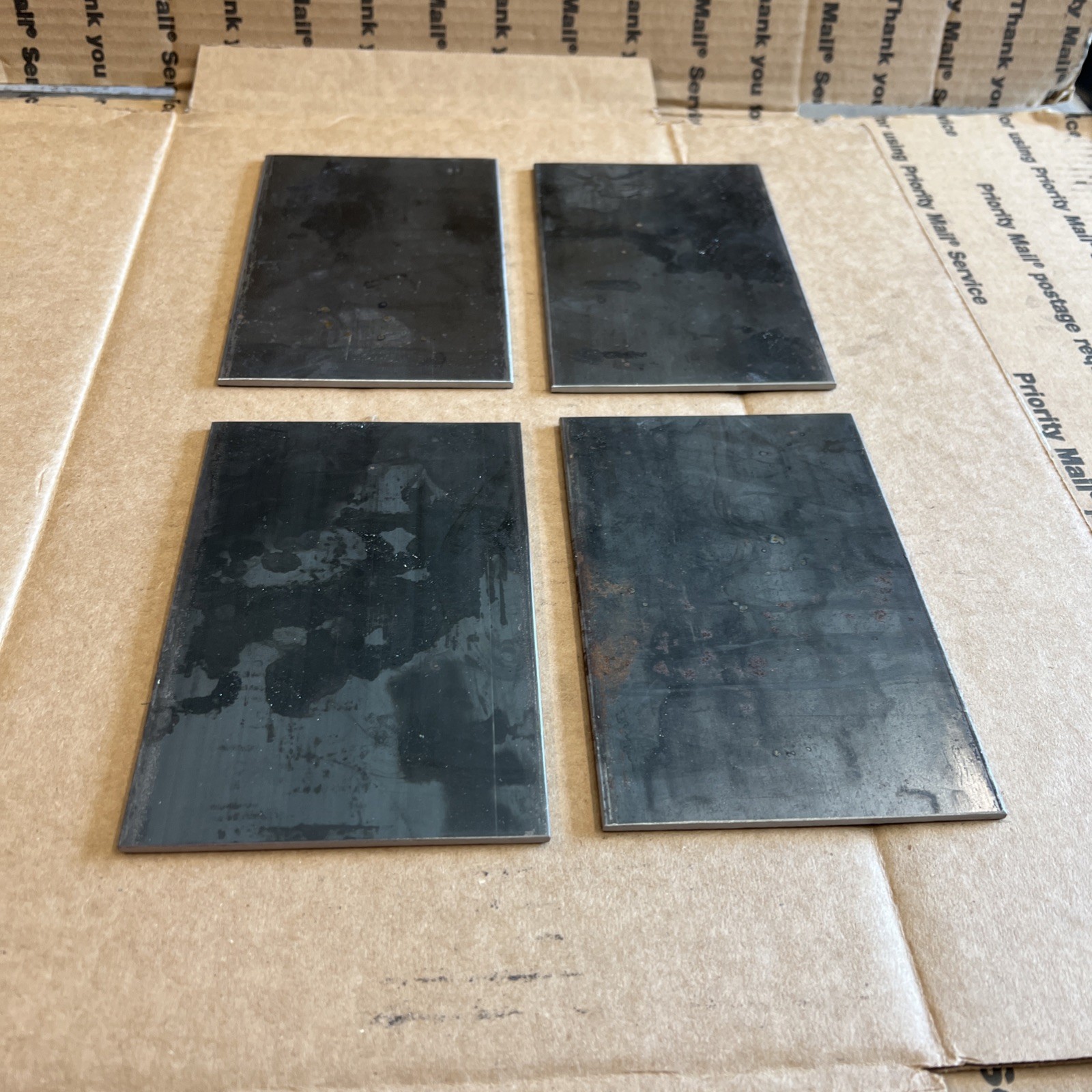 1/8 X 4 Steel Flat Welding Test Plate Projects Shims 6” Long 4 Pcs