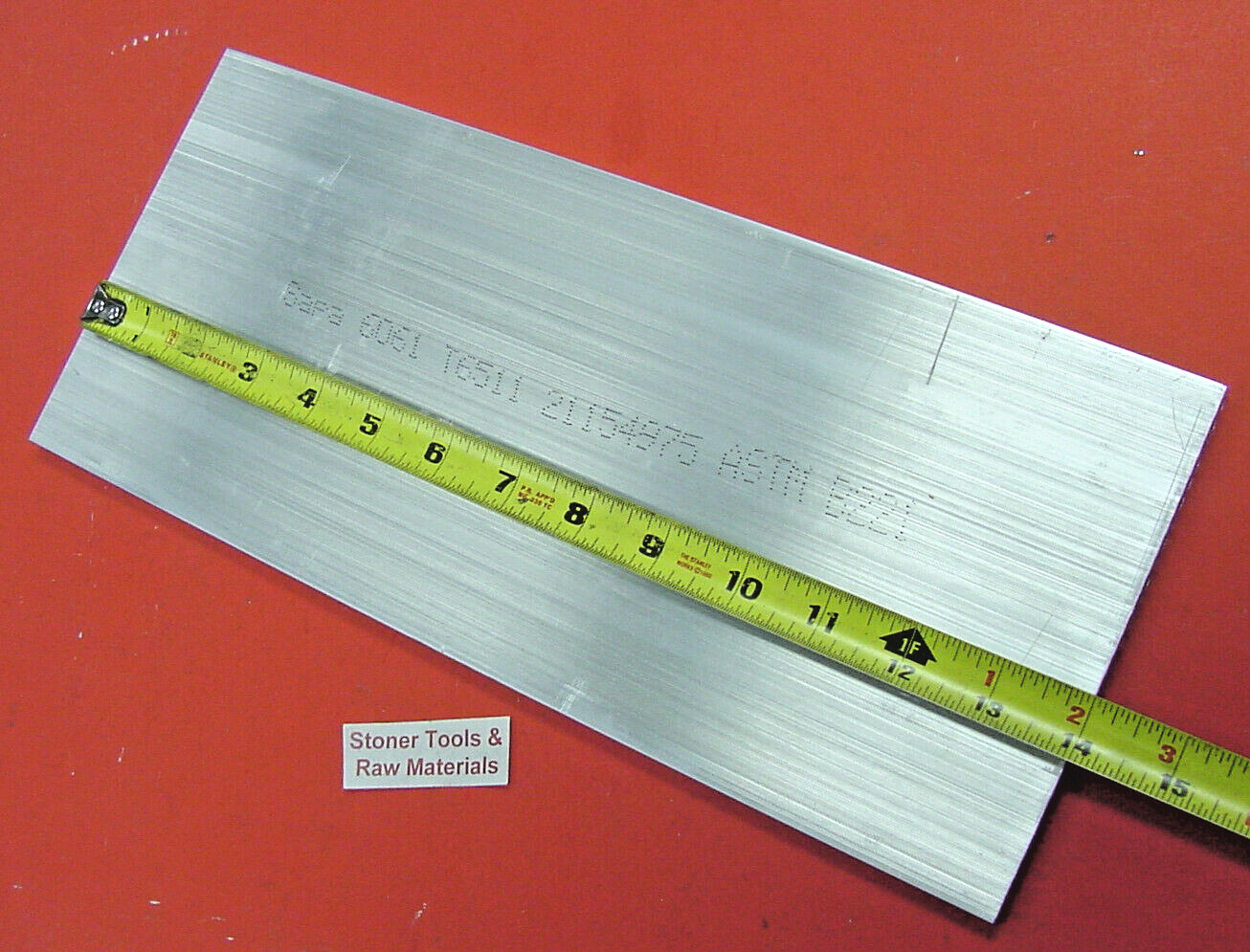 1/4″ X 6″ ALUMINUM 6061 FLAT BAR 14″ long T6511 Solid Extruded Stock New