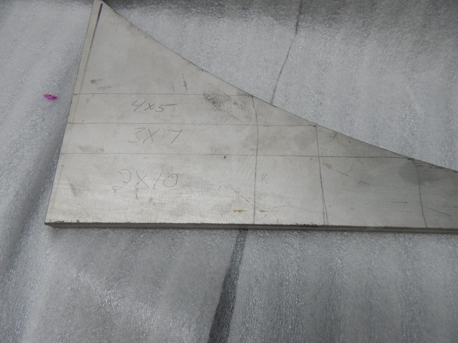INCONEL 718 8 X 16 X .5 Triangle .525 actual High temp alloy see pics