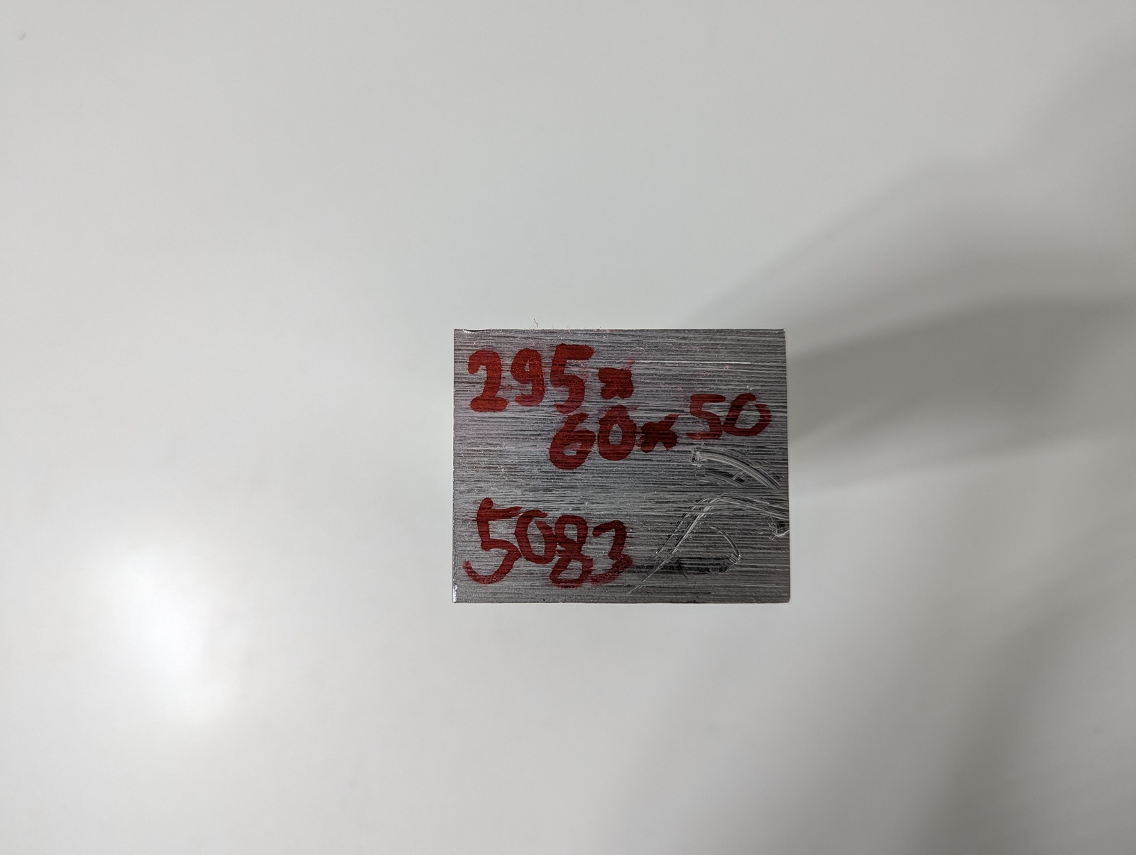 Aluminium Sheet | 295 x 60 x 50mm | EN AW-5083 (AlMg4.5Mn)