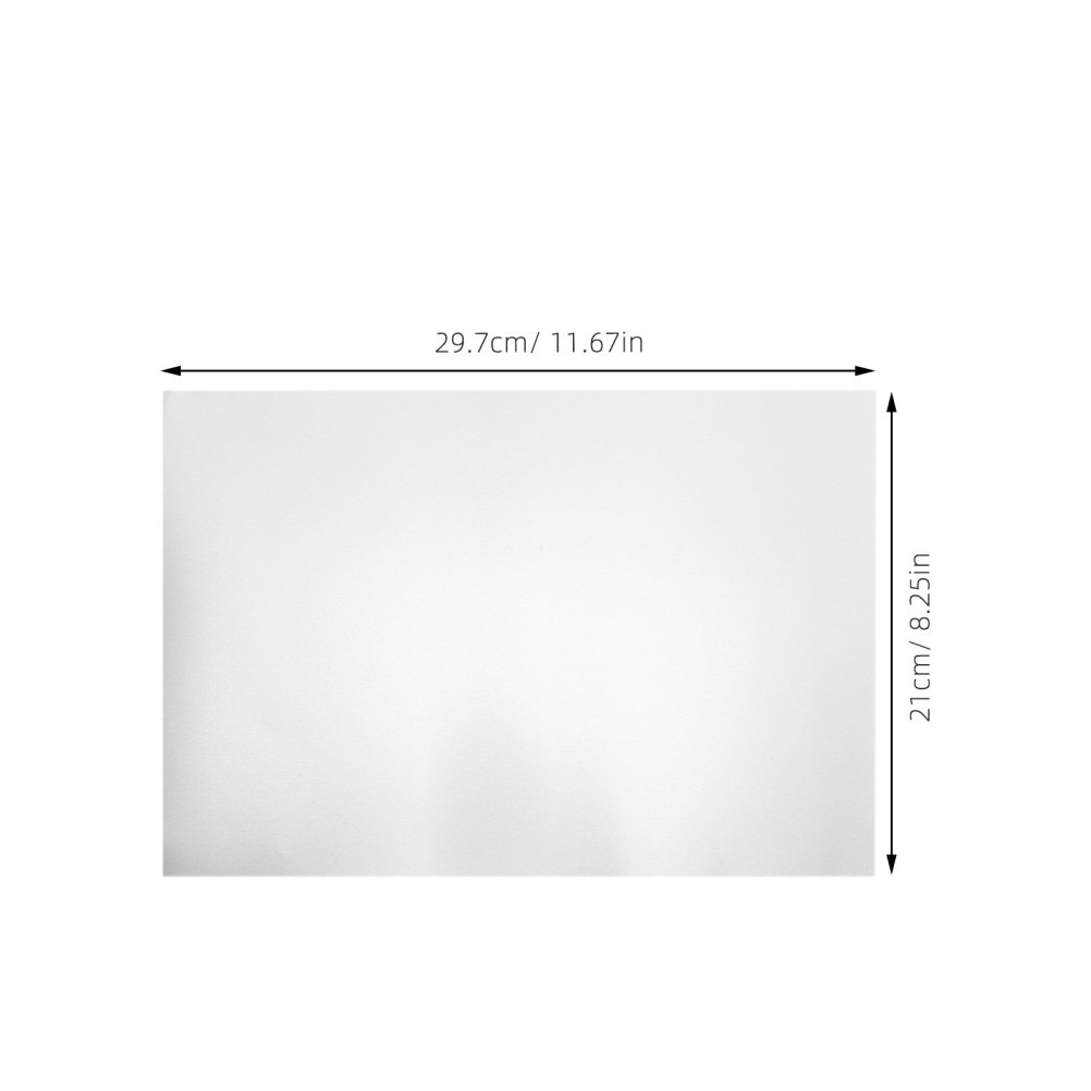 6Pcs Durable Anodized Aluminum Sheets for Office Engraving Silver Metal Plates