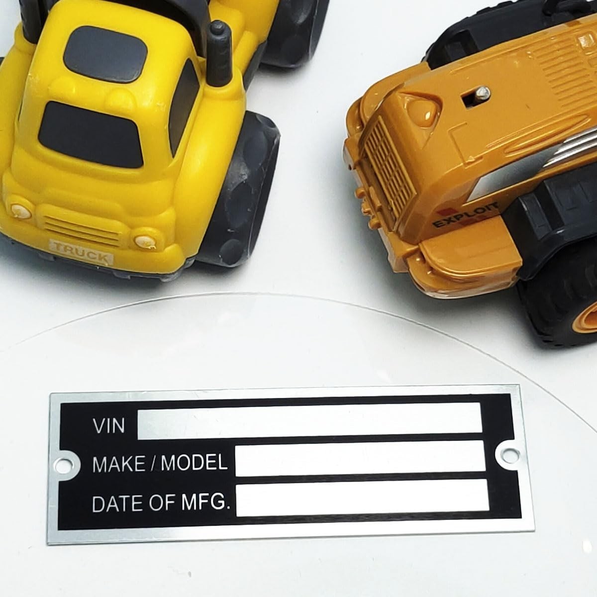 Blank Aluminum ID Plates – Metal Serial Number Tags, Equipment Data Plates, Comp