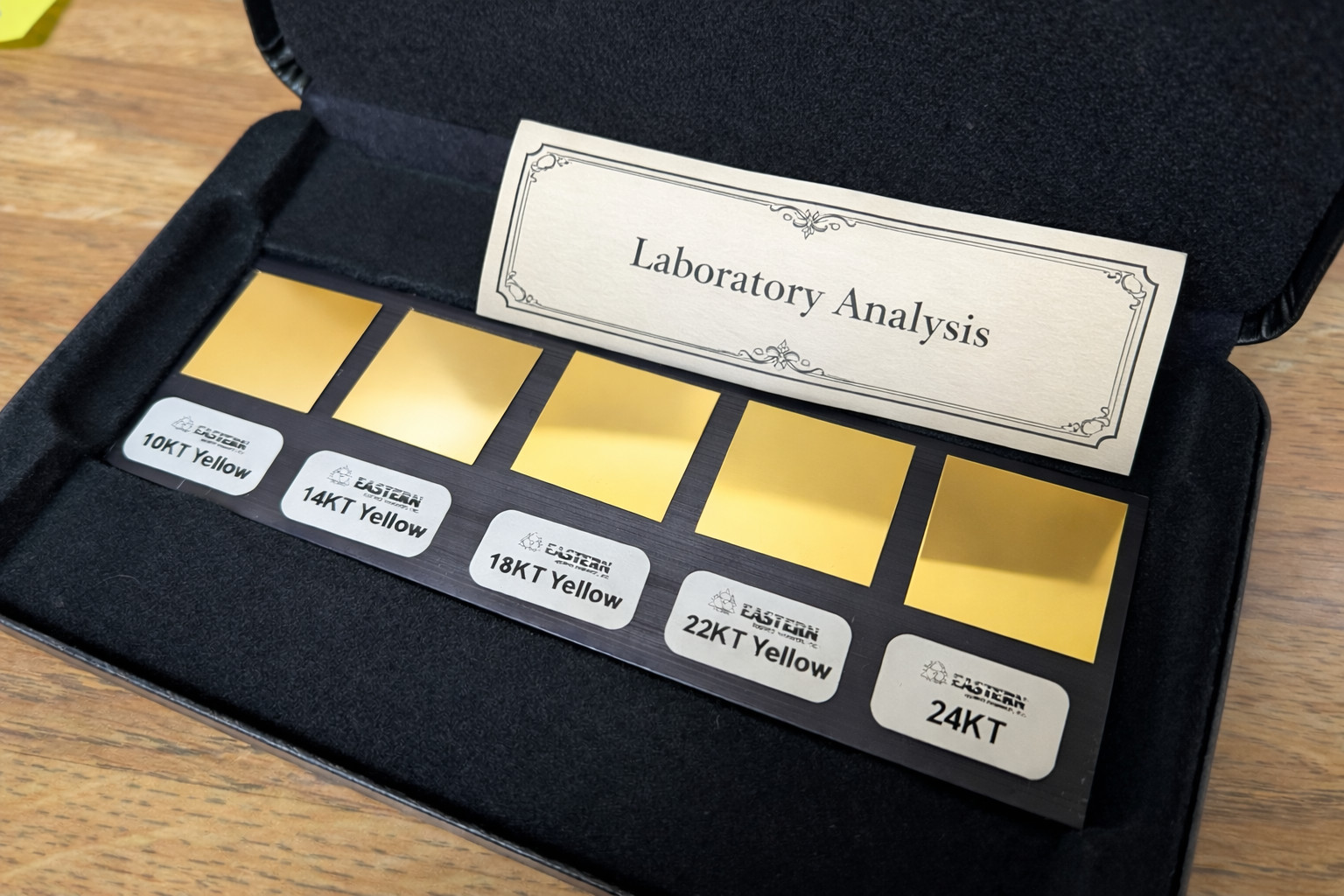 Yellow Gold Reference Standard Set for XRF (xray fluorescence) Analyzer