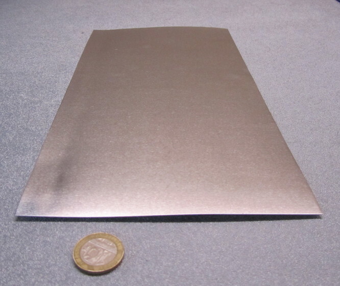 1100 Aluminum Sheet Softened (O) .020″ Thick x 6.0″ Wide x 12.0″ Long, 2 Pcs
