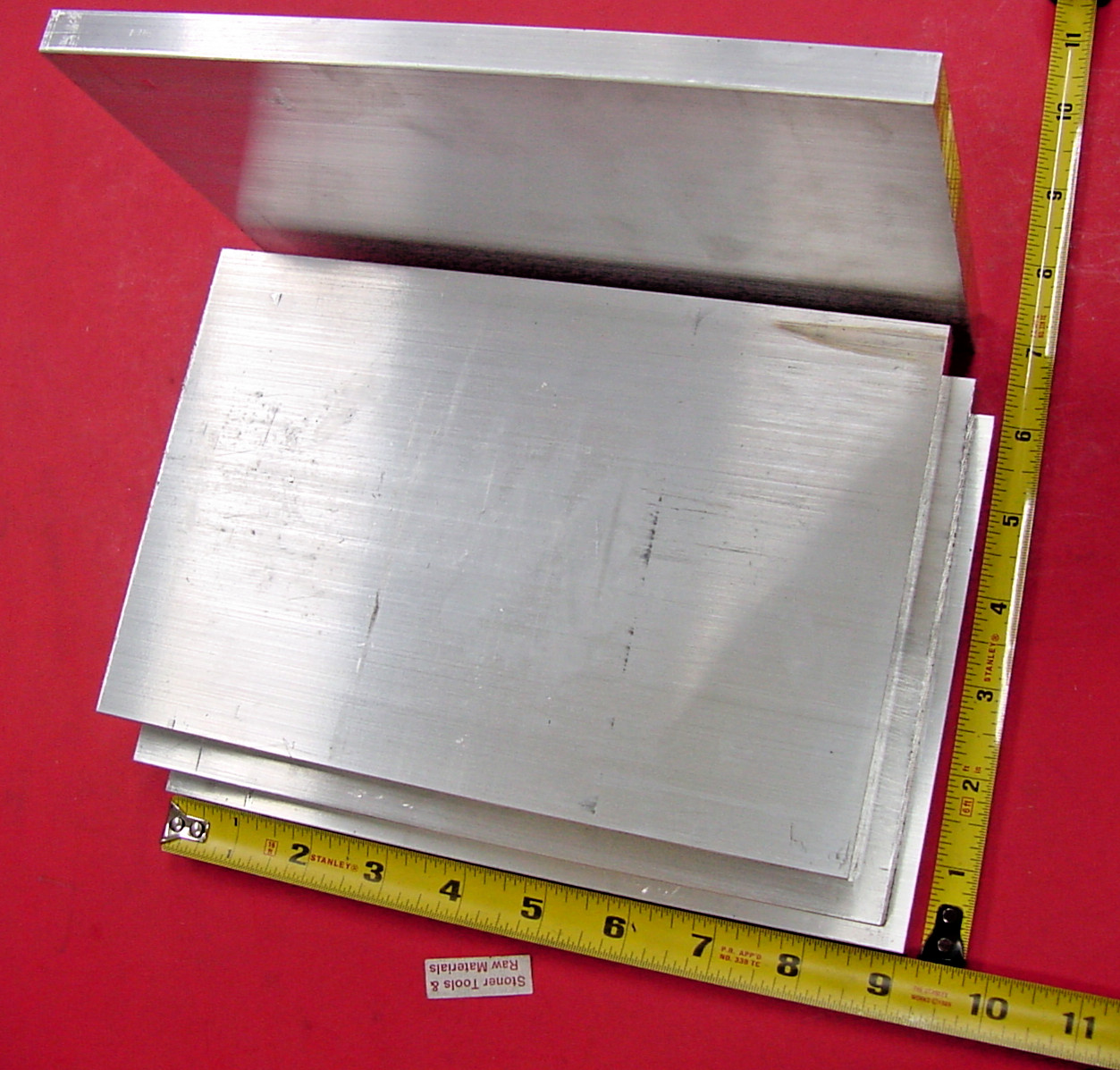 4 Pieces 1/2″ X 6″ ALUMINUM 6061 FLAT BAR 9″ long Solid T651 Extruded Mill Stock