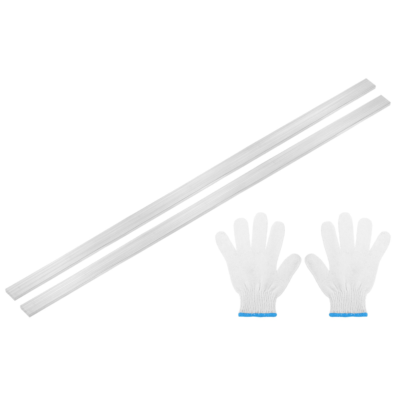 2Pcs 304 Stainless Steel Flat Bar 1/8″ x 3/8″ x 12″ Trim Strips Sheet
