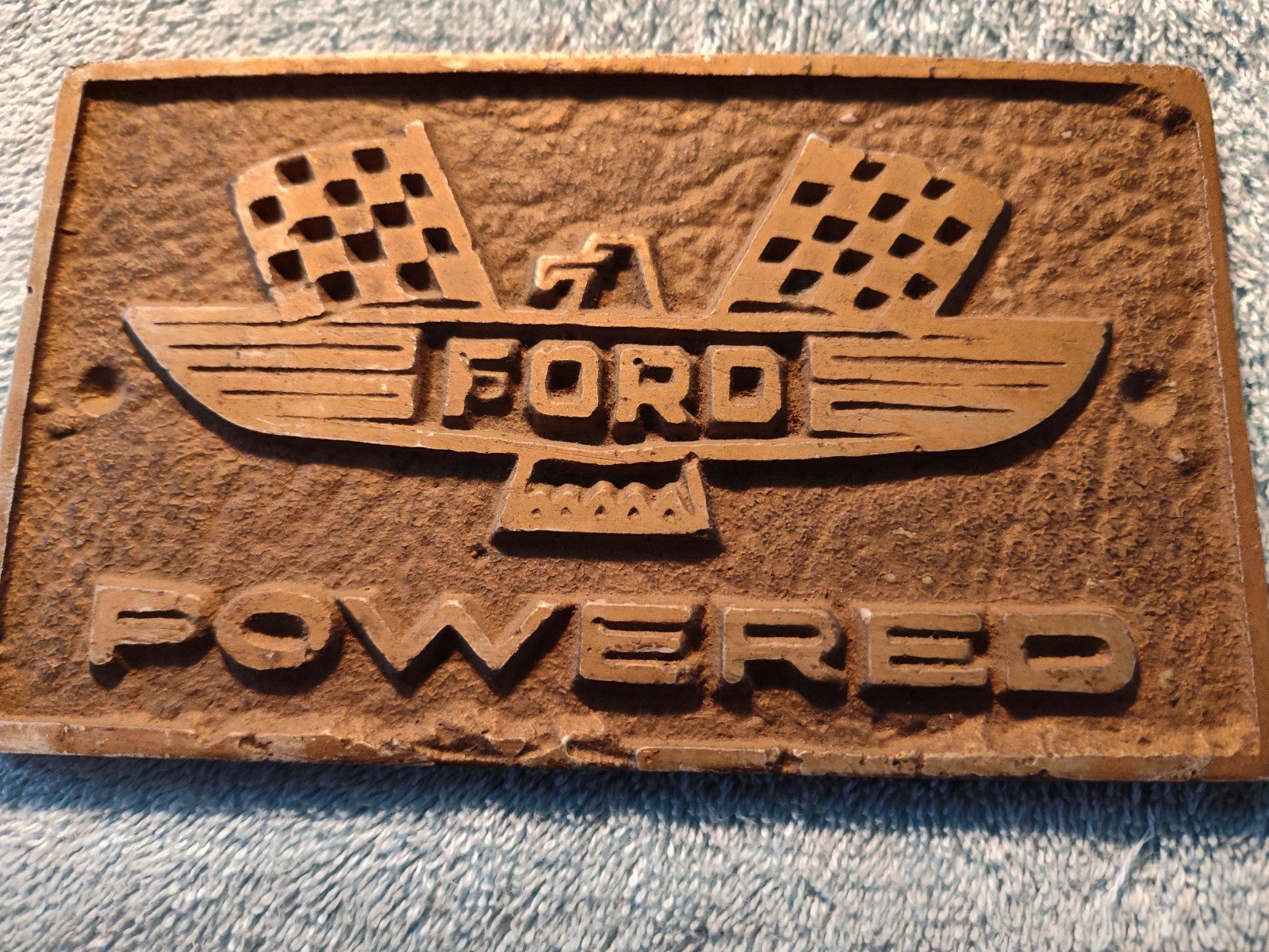 3 1/2 X 6 inch Ford Powered I D Metal Plate1/4 inch thick