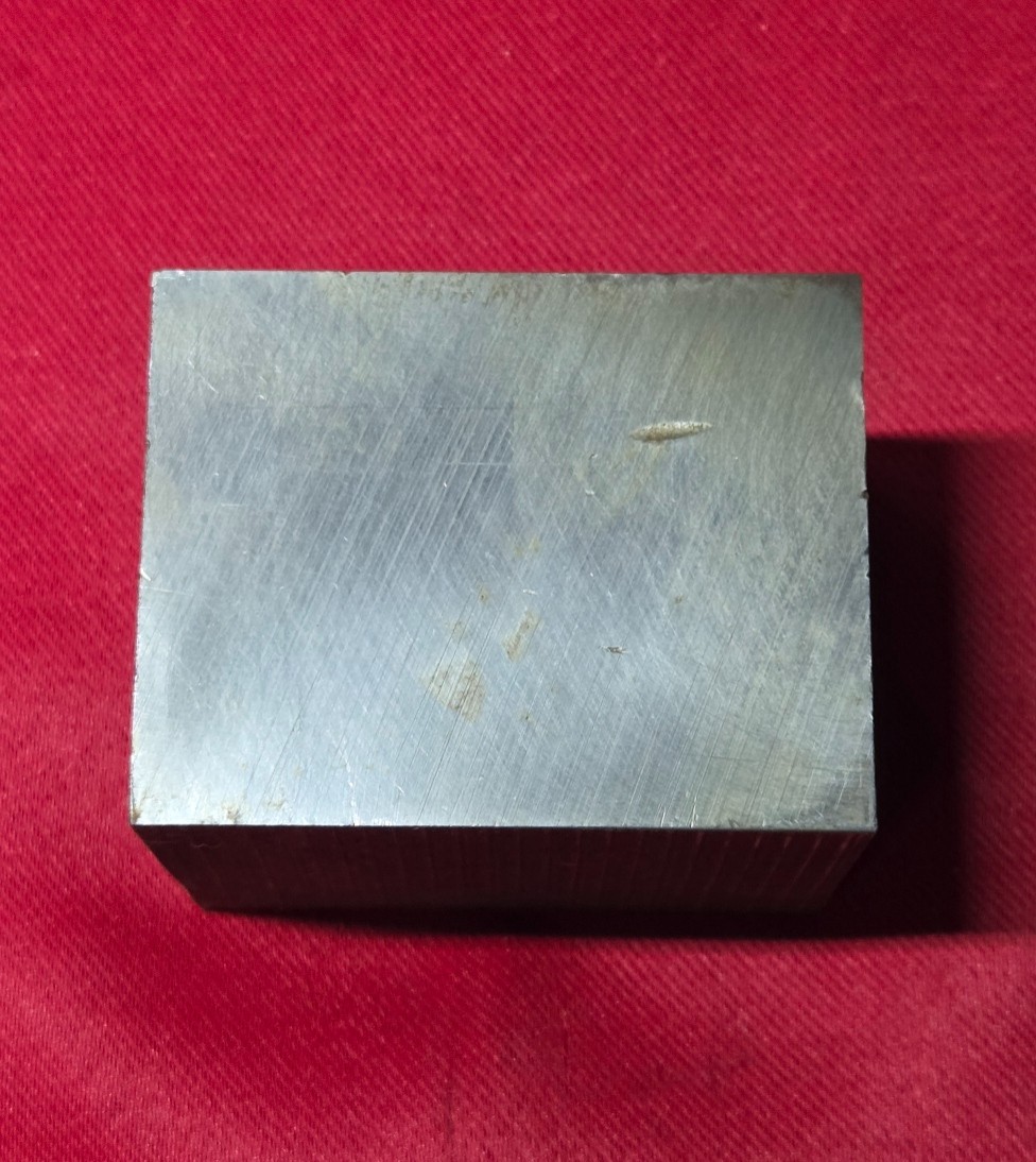 D2 Tool Steel Block Billet 2.36″ L x 1.780″ W x 1.89 Thick, 2 Lb 2.4 Oz.