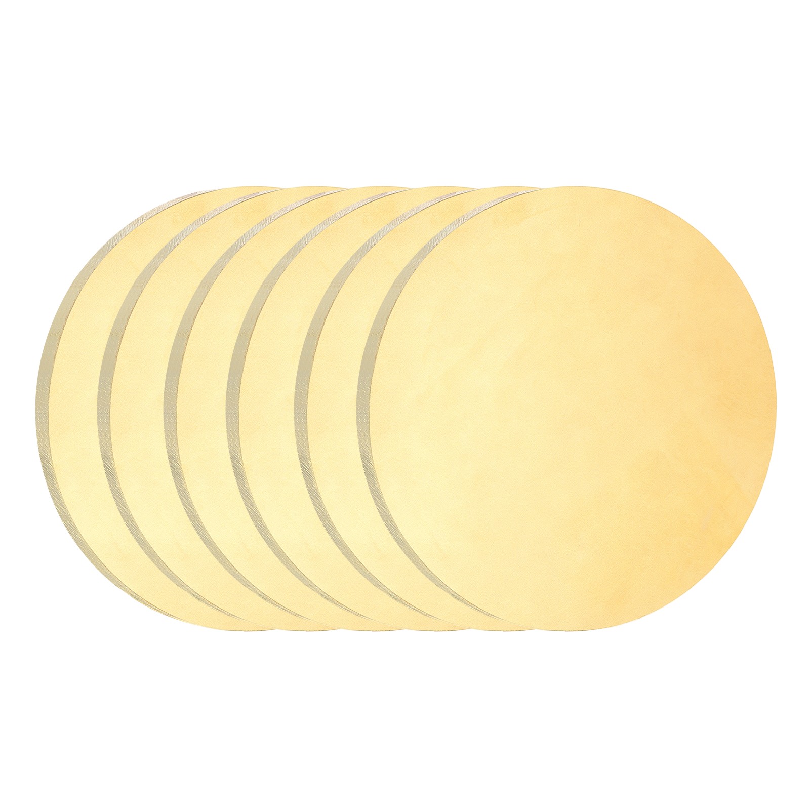 6 Pcs 0.08″/2mm Thick 1.2″/30mm Dia Brass Round Plate H65 Brass Round Sheet