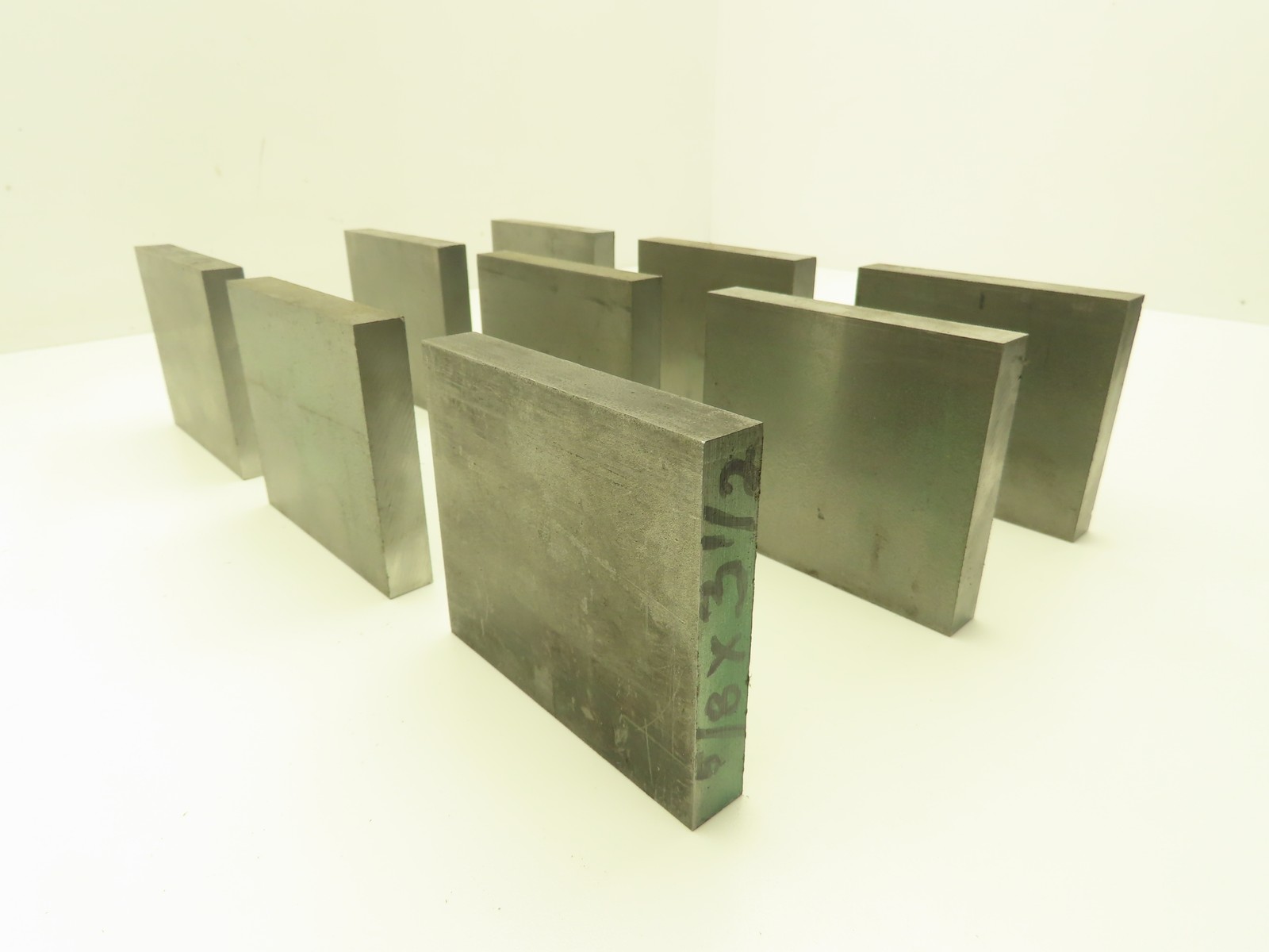 1018 Cold Rolled Steel Flat Bar Stock 5/8″x 3-1/2″x 4″L Lot of 9 Blocks