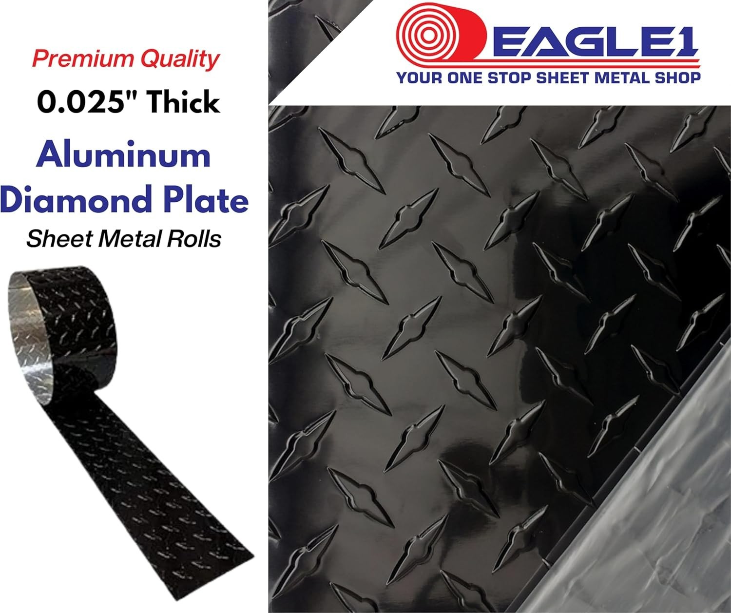 8FT Aluminum Diamond Plate Gravel Guard 10″ x 8′ Embossed Checker Plate Silver