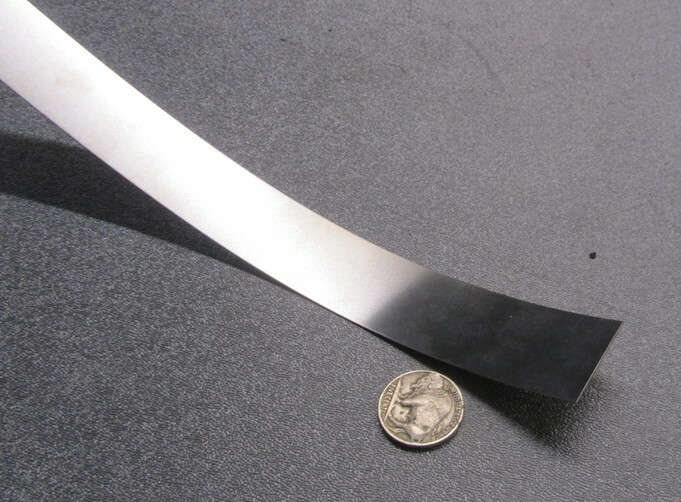 301 Stainless Steel Sheet Shim, .020″ (+/-.0010″) x 1.0″ Width x 10 Foot Length