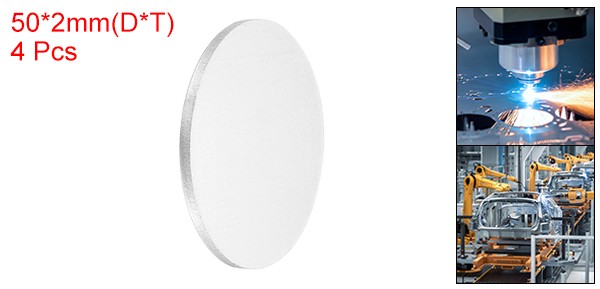 4Pcs, Aluminum Disc 2″(50mm) Dia 0.08″(2mm) Thick Round 5052 Aluminum Sheets