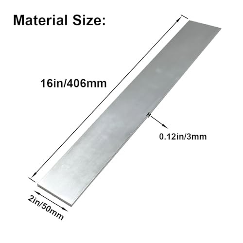 Aluminum Flat Bar 1/8x2x16 Inch 6061 T6511 Solid 2 Pcs