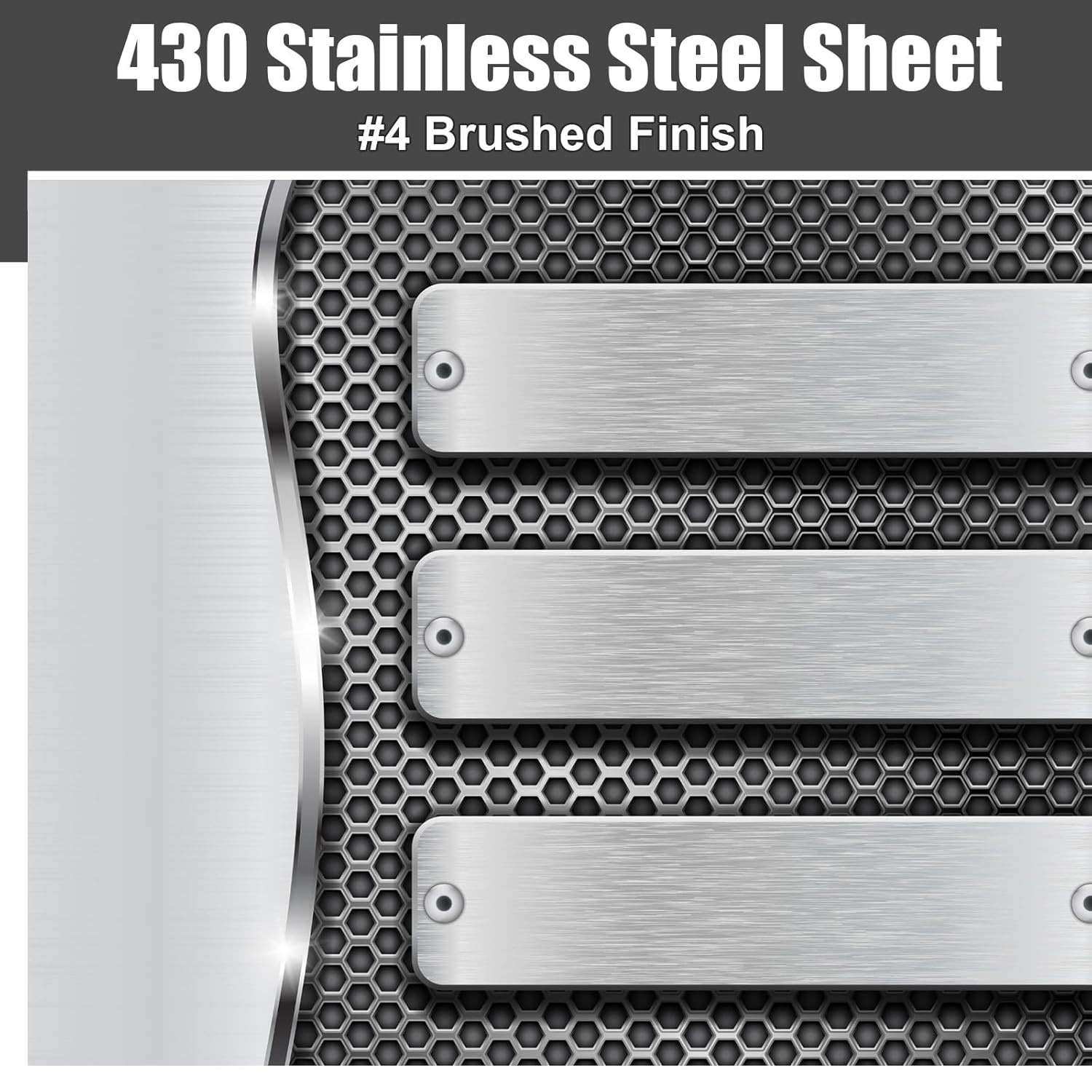 Morningro 430 Stainless Steel Sheet Metal 24 X 96 Inches 24Ga Metal Plates Panel