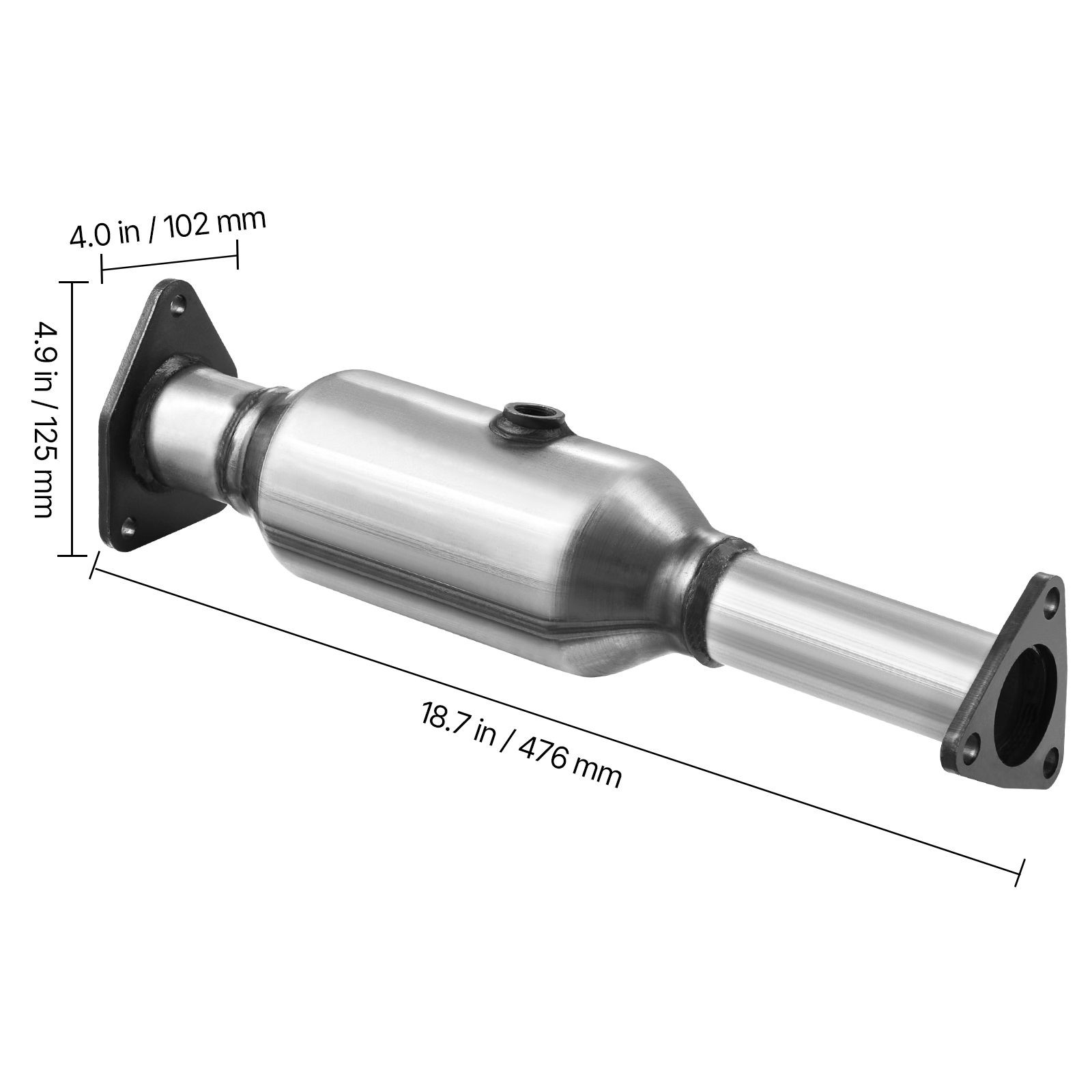 Catalytic Converter for Honda Accord 2.4L 2003 – 2007 Rear Stainless Steel