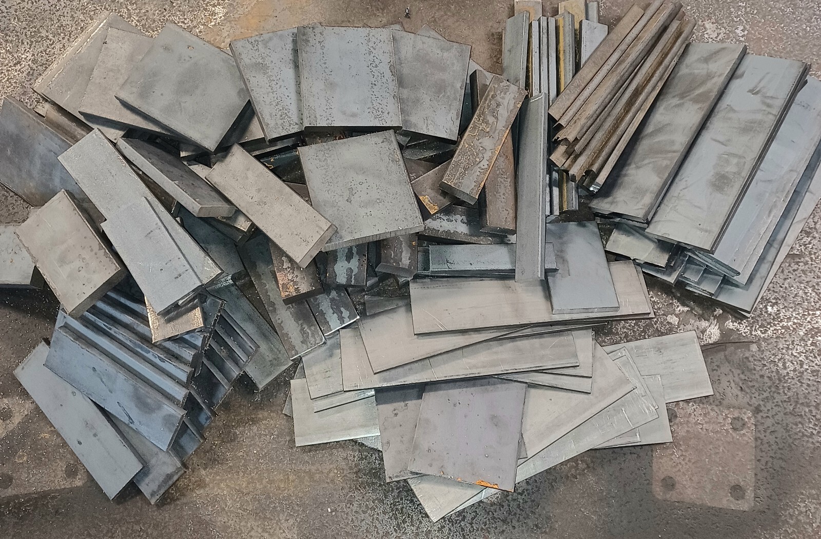 Mix lot 9+ lbs A36 Blacksmith flat iron metal plate bar steel 1/8 1/4 1/2 3/8″