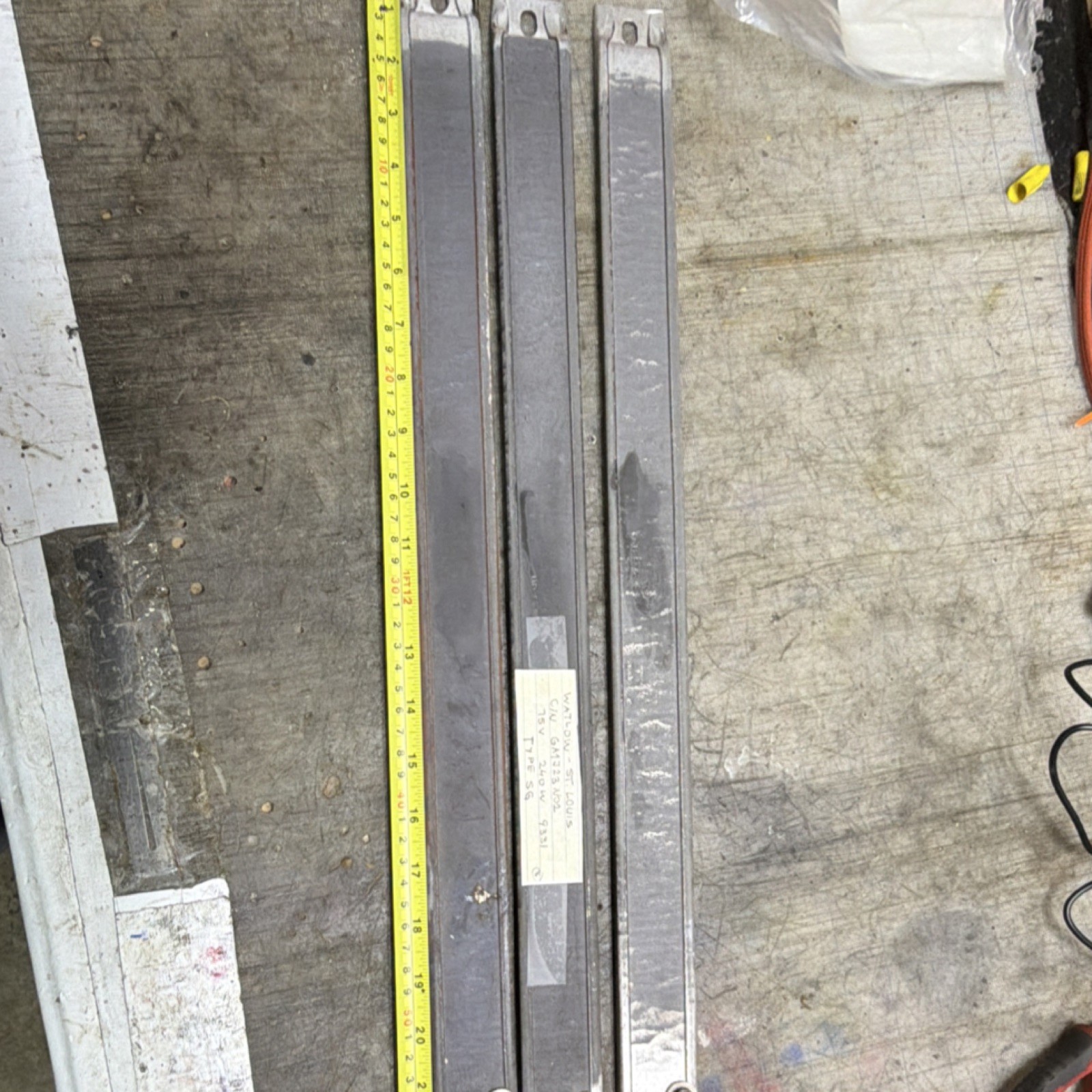 Watlow Metal Flat Stock Sheet 24″ x 1″ Strip GA1723N02 Flat Stock 24in x 1in