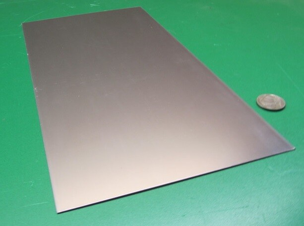 301 Stainless Steel Sheet Shim, .025″ (+/-.0010″) x 6.0″ Width x 1 Foot Length