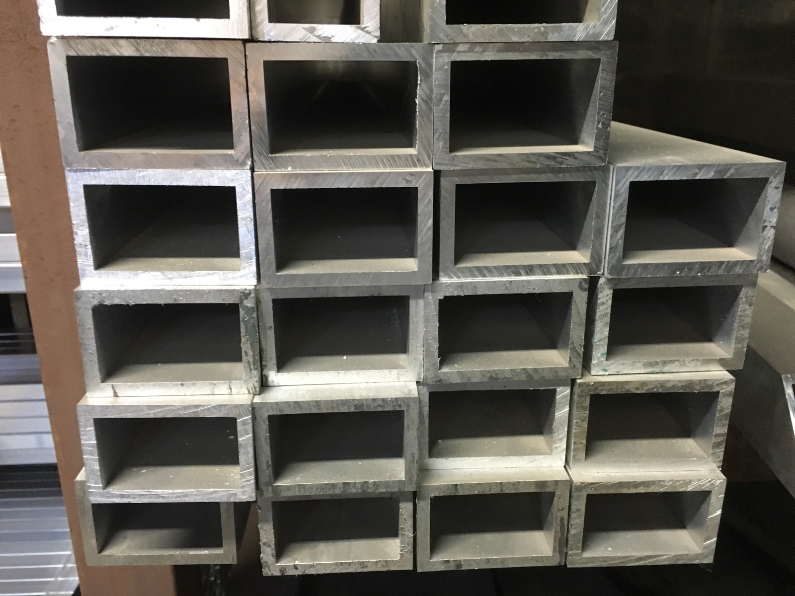 2 Pieces 2″ X 3″ X .250″ X 52” Long Aluminum Rectangular Tube
