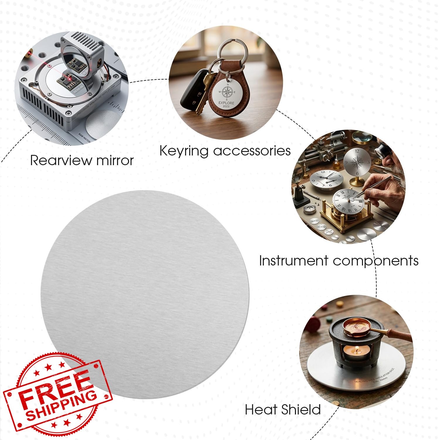 Uxney Aluminum Disc 2″ Dia 12Ga 10 Pack