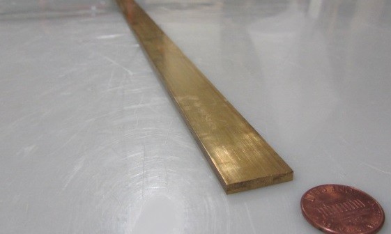 385 Brass Flat Bar 1/8″ Thick x 3/4″ Wide x 4 Foot Length