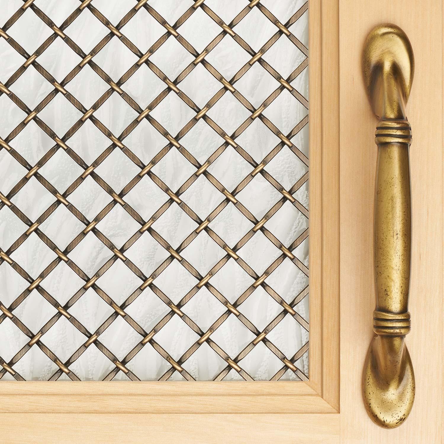 Architectural Products by Outwater 18in x 24in Round Flat Crimp | Antique Brass