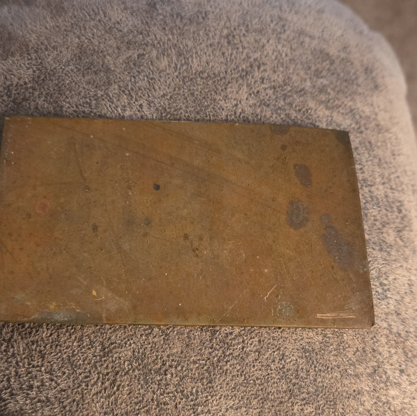 Lot of 2 Brass Flat Stock Sheet Plates Rectangular Pieces