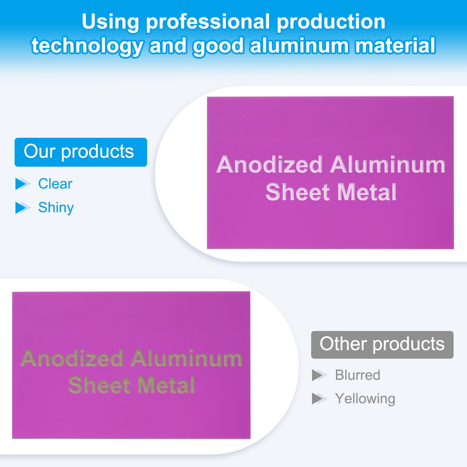8×12 Inch Anodized Aluminum Sheet Metal, 3Pcs Laser Plates Engraving, Purple