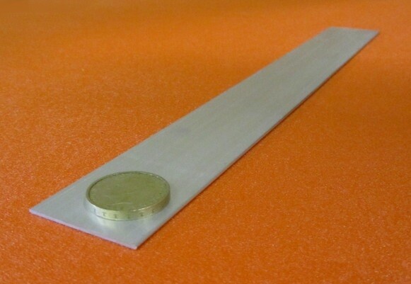 6061 T6 Aluminum Bar, 1/16″ Thick x 1 1/2″ Wide x 12″ Length, 8 Units