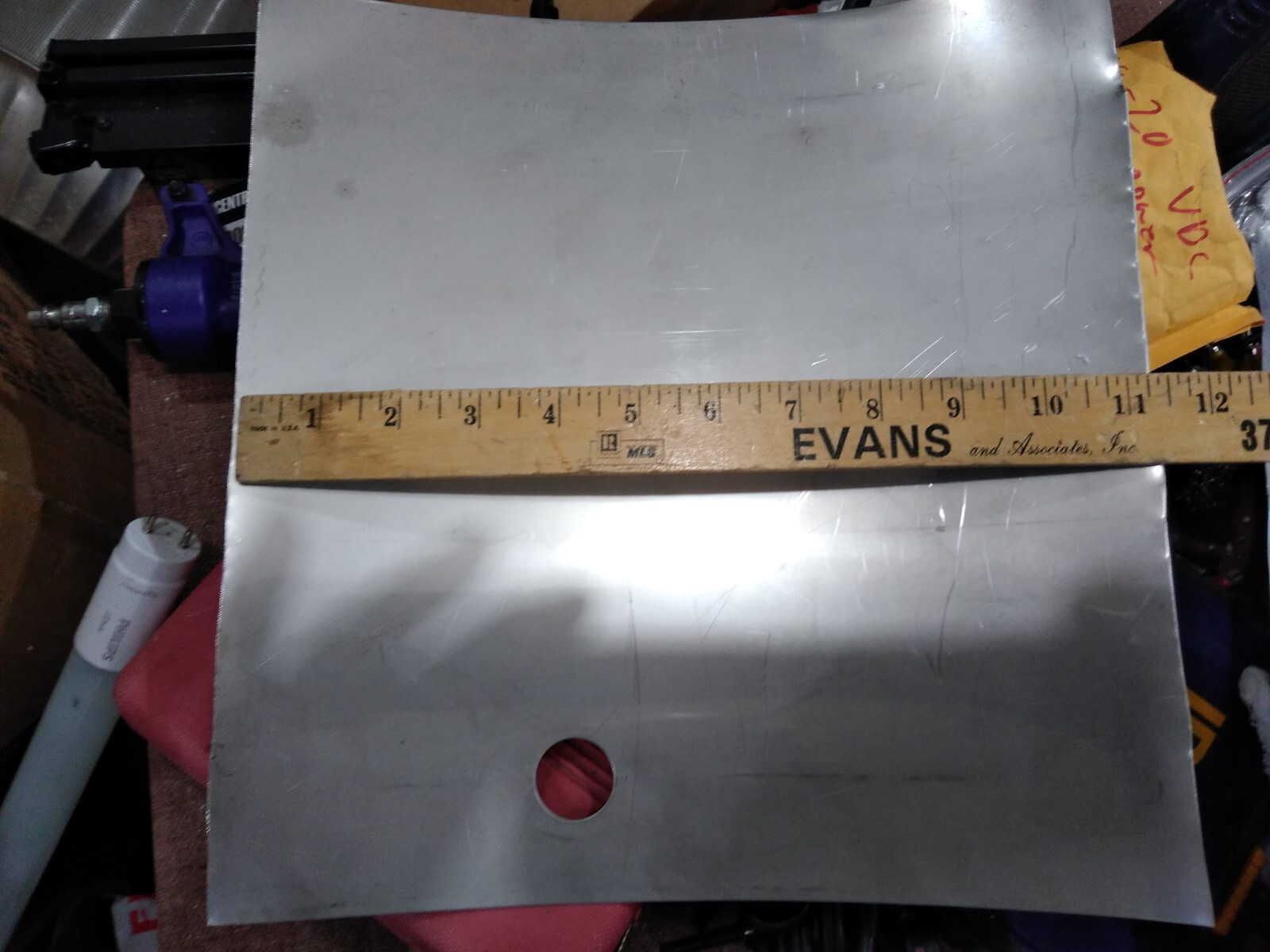 25BB83 STAINLESS STEEL SHEET, 3 PCS, 11″ X 10″ NET, 12″ X 11″ GROSS, 0.016″