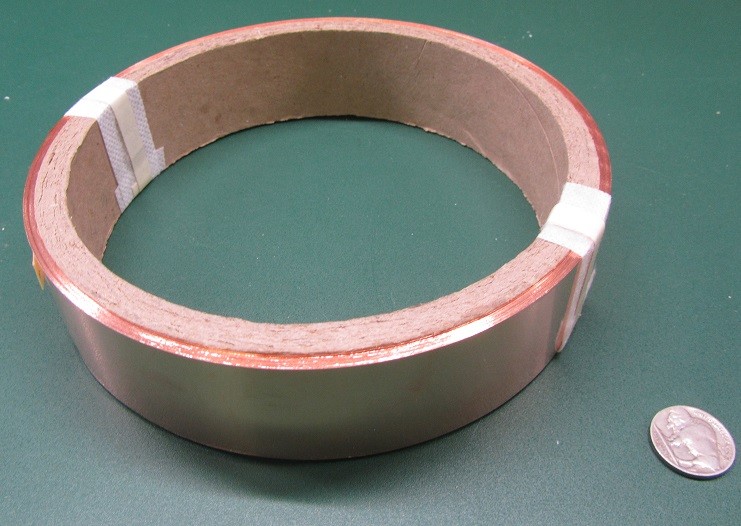 110 Copper Foil Soft Temper .002″ Thick x 1 1/2″ Wide x 100 Foot Length