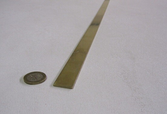 353 Brass Flat Bar 1/16″ Thick x 3/4″ Wide x 36.0″ Length