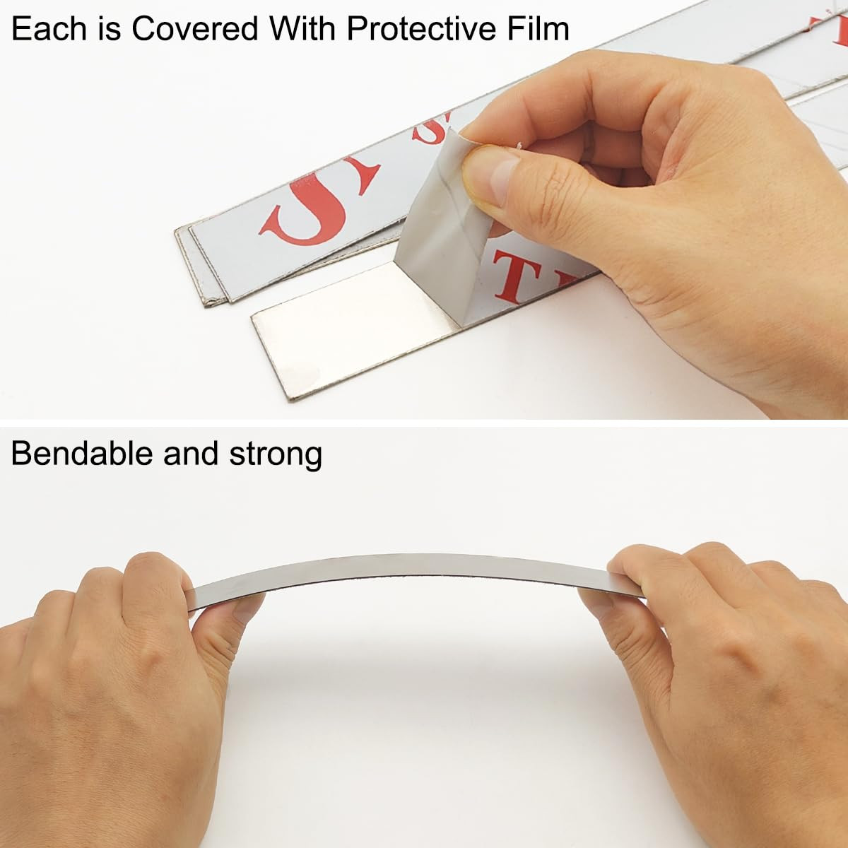 10 Pcs Sheet Metal Strips,12” Length,1” Width, 0.02” Thickness,Thin Flat Meta