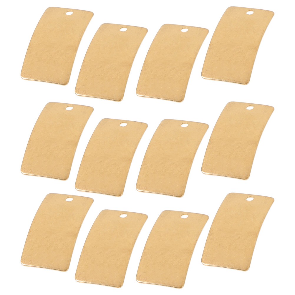 25Pcs Brass Plates for Crafting DIY Jewelry Durable Reusable Metal Sheets