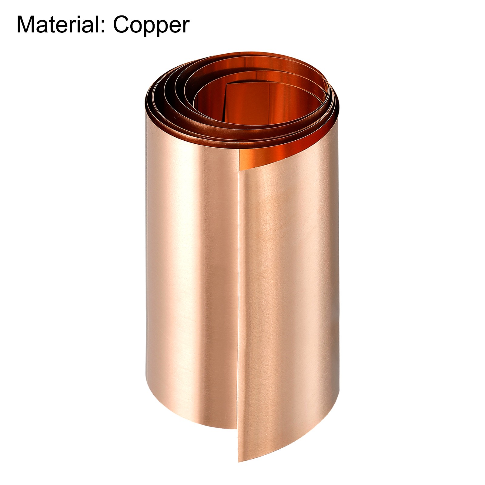 Copper Sheet Roll, Metal Foil Plate 1000mm x 80mm x 0.2mm