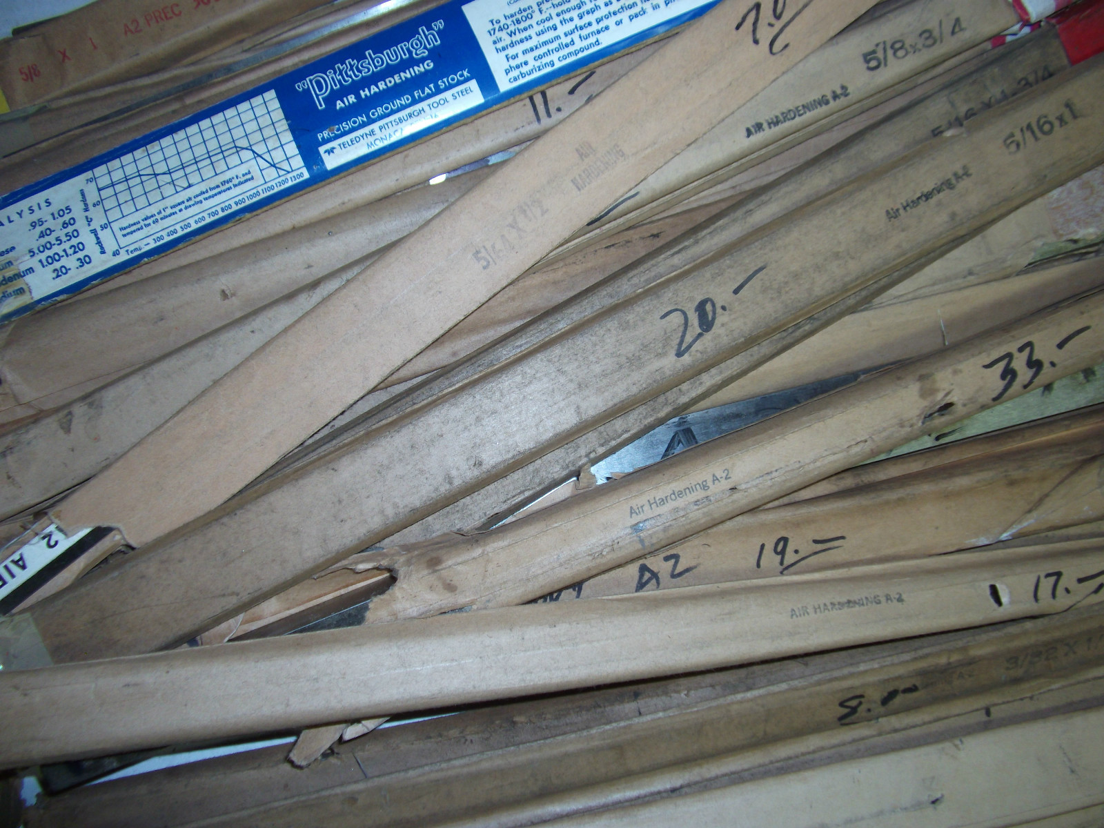 A-2, A2 TOOL STEEL GROUND STOCK 7/16″ x 1″ X 12″ Oversize Made In USA
