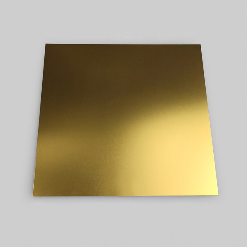 Thick 0.5/0.8/1.0/1.5/2.0mm Gold Anodized Aluminum Alloy Plate 5052 Flat Plate