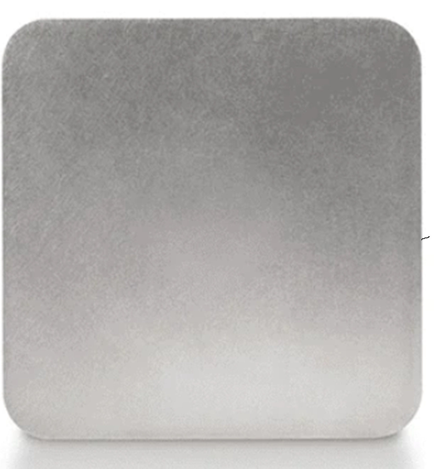 1/16″ x 4″ x 4″ Stainless, 304ss, Square Plate with Rounded Corners, 1/16 Thick