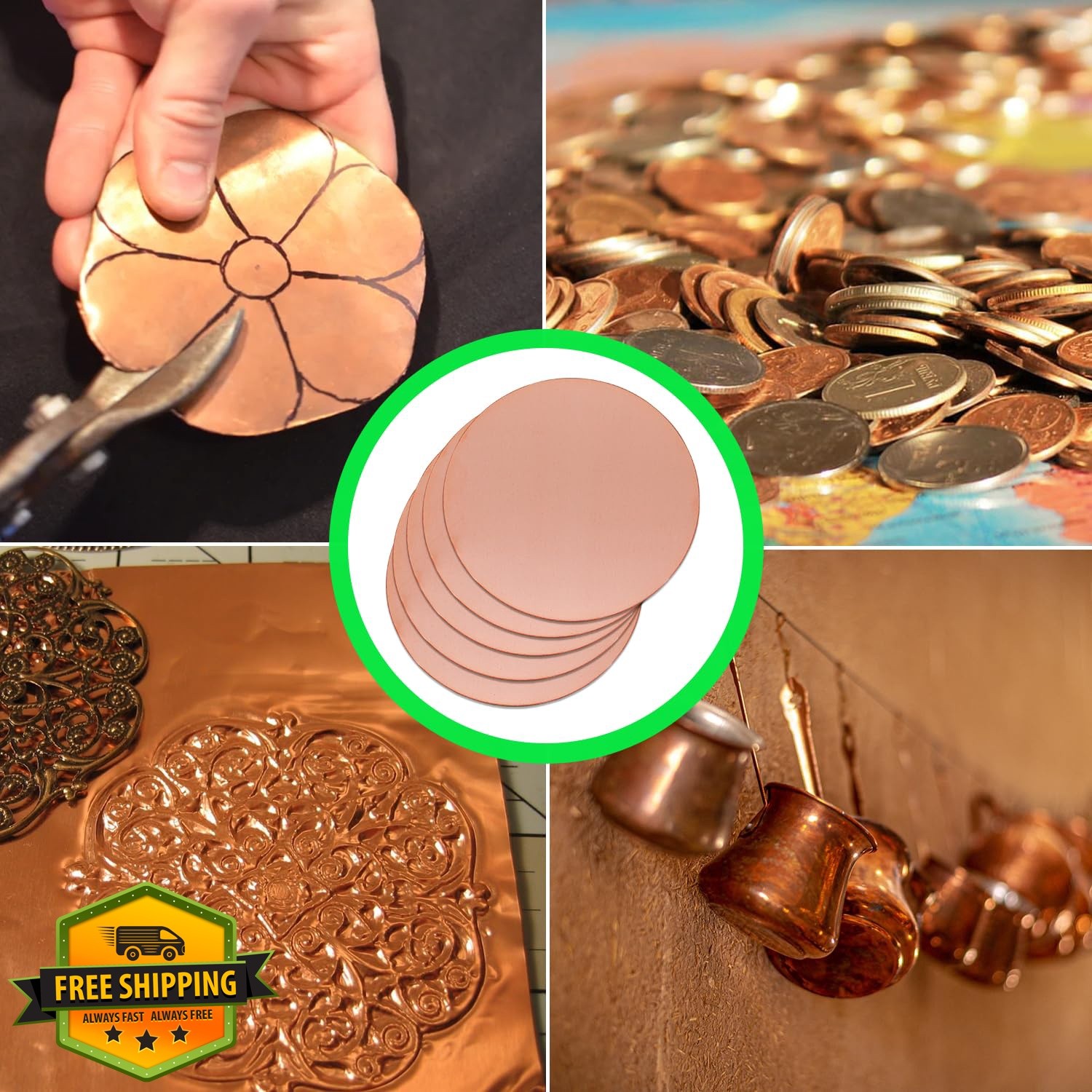 Uxney 3″ 12Ga Copper Disc 2mm Thick