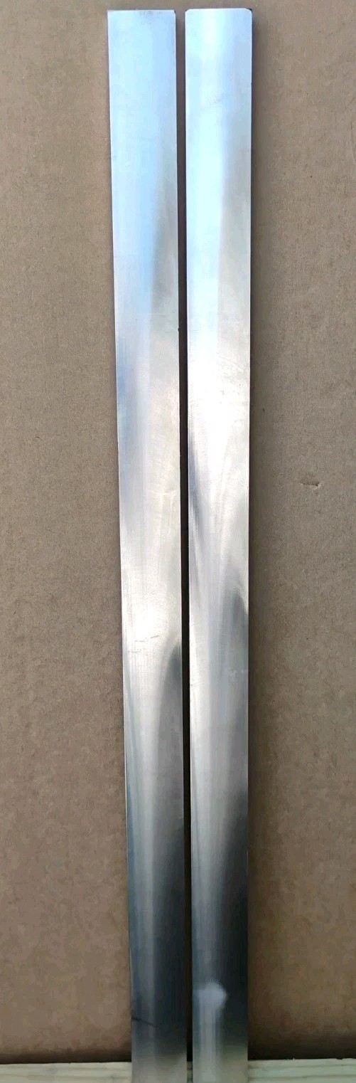 2 pc- 316 Stainless Steel Flat Bars 5/8″×1-7/8″×33-3/4″ Cold Rolled, Polished
