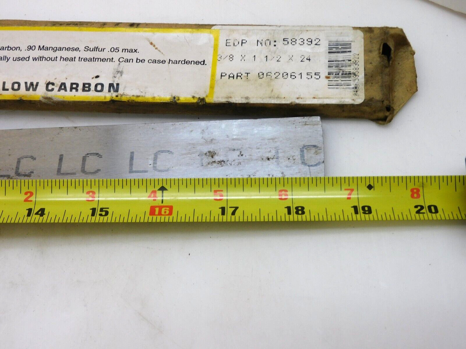 USA LOW CARBON FLAT STOCK 58392 3/8″ X 1-1/2″ X 18-1/2″