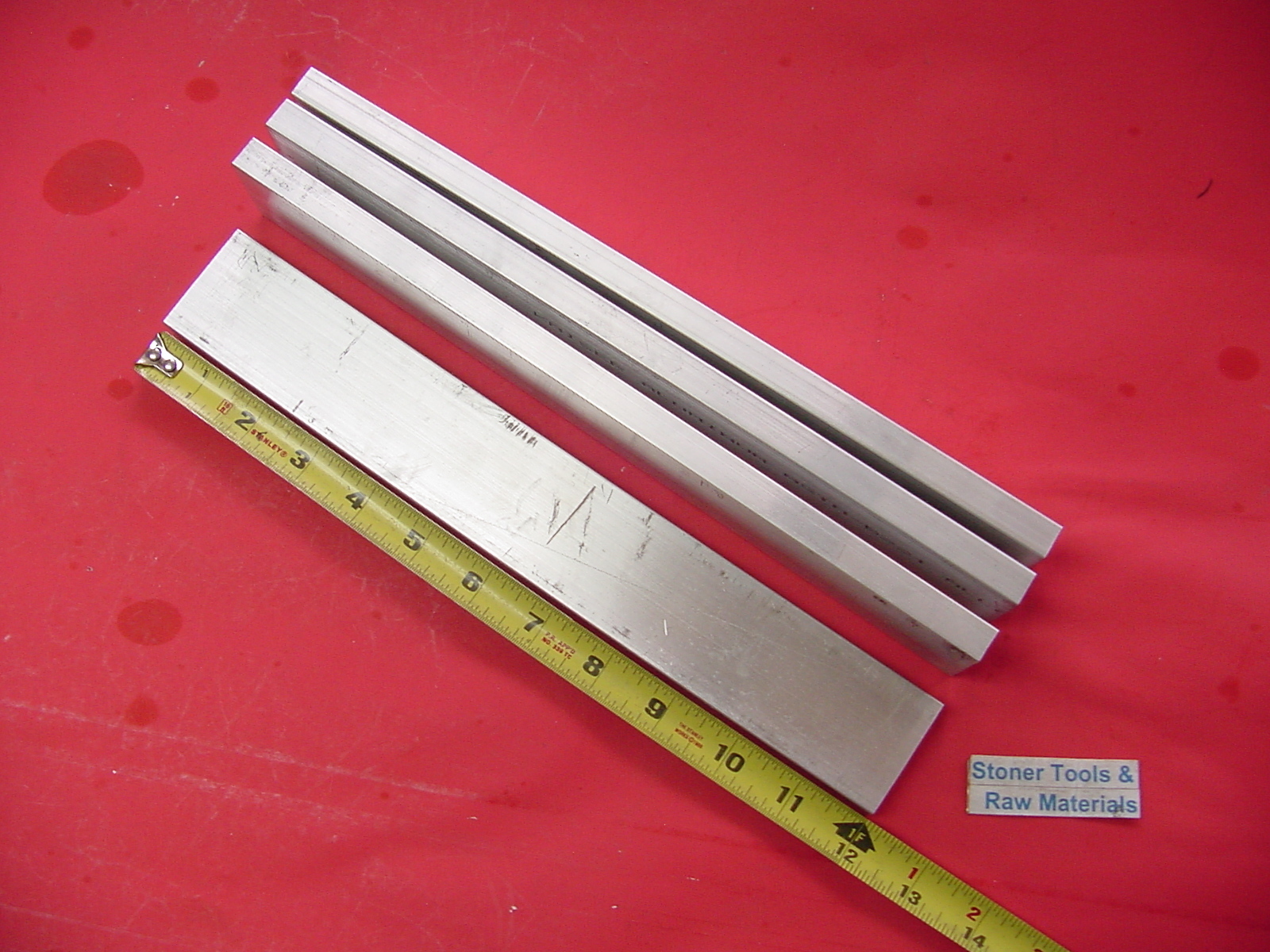 4 Pieces 1/2″ X 1-3/4″ ALUMINUM 6061 REC BAR 12″ long T6511 Extruded Mill Stock