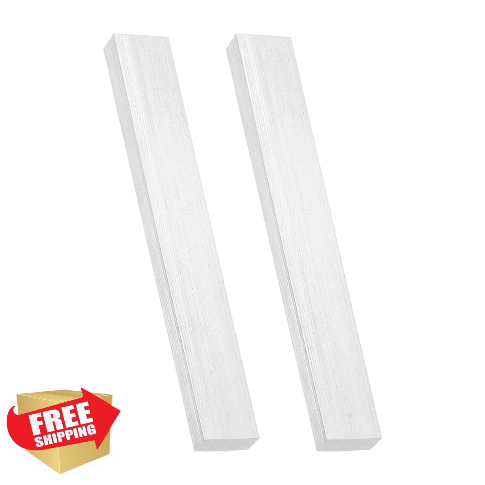 MECCANIXITY Aluminum Flat Bar 2Pcs 5/8″x1-3/16″x8″