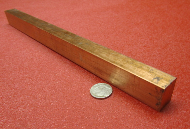 182 Copper Bar 3/4″ Thick x 1.0″ Wide x 1 Foot Length