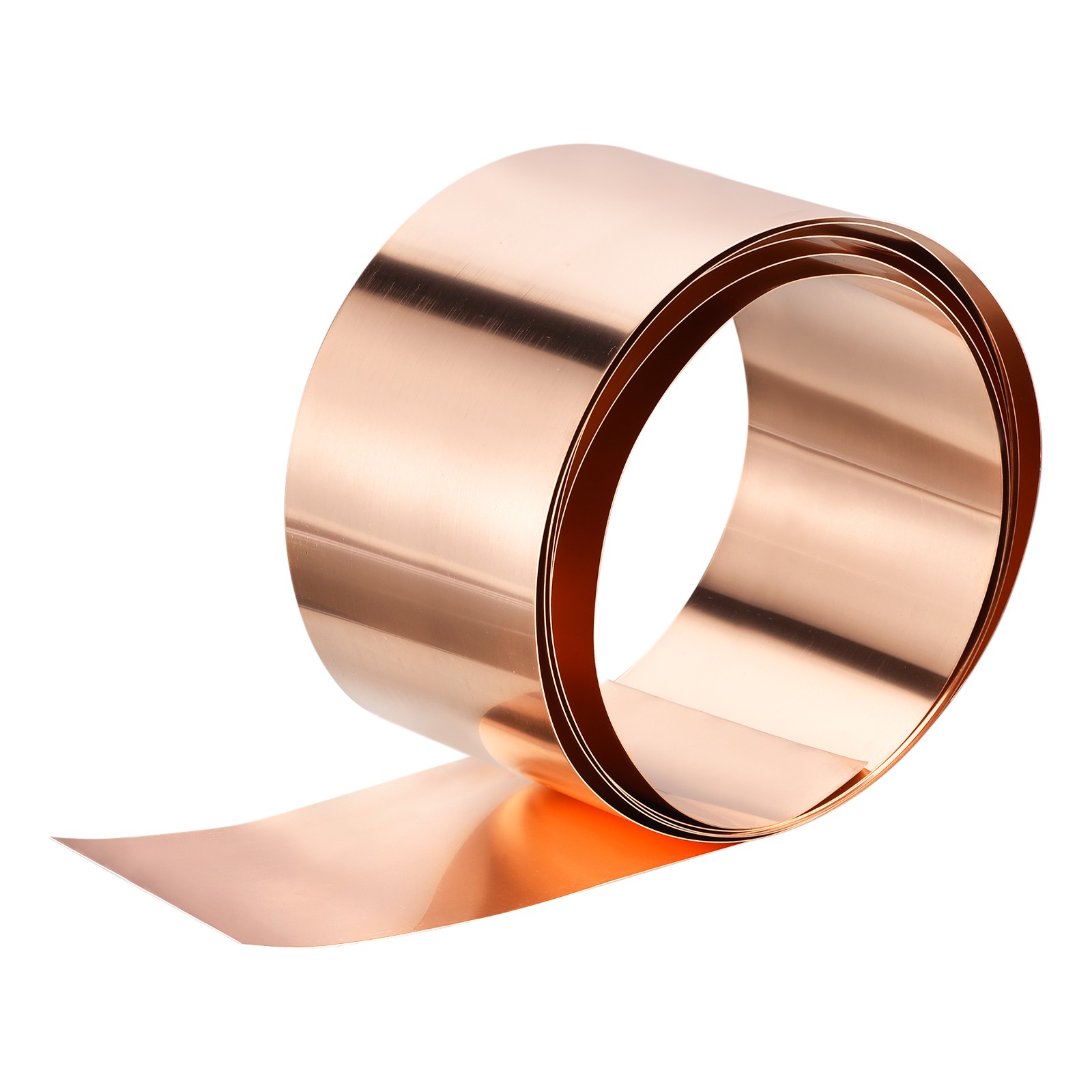 Copper Sheet Roll 3500mm x 150mm x 0.2mm 99.9% Pure Copper Strip Copper Flashing