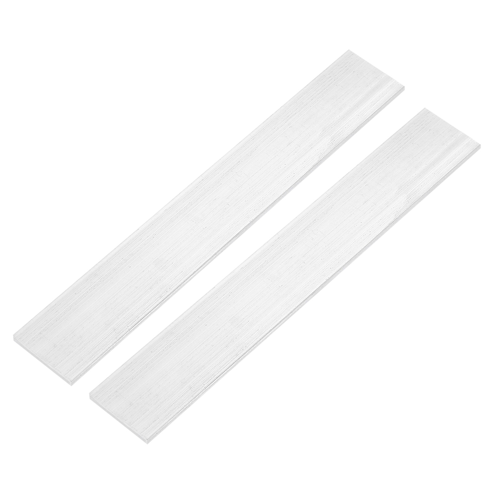 Square 6063 Aluminum Flat Bar, 2Pcs 1/8″ Thickness 1-9/16″ Width 12″ Length